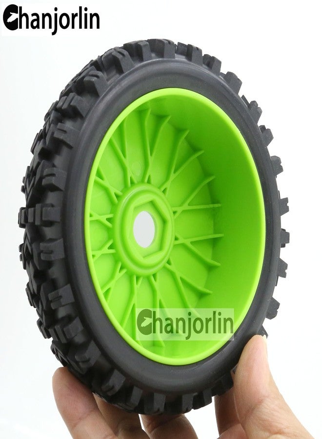 Chanjorlin 1/8 Buggy Tires OD 118mm and Wheels 17mm Hex Rubber RC Off Road Tyres for 1:8 Scale Buggy Truck Car HSP Kyosho MP10 VRX HPI Hobao ARRMA Typhon 6S 3S Talion Traxxas Losi 8ight 4PCS (Green) - Image 5
